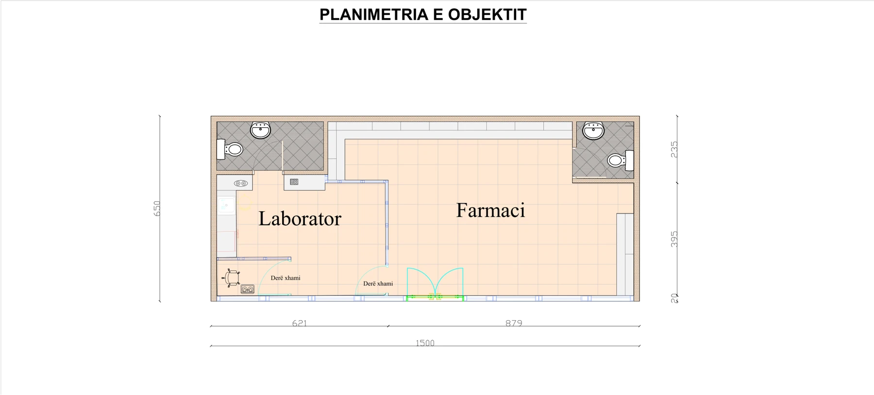 Planimetri ambienti tregtar